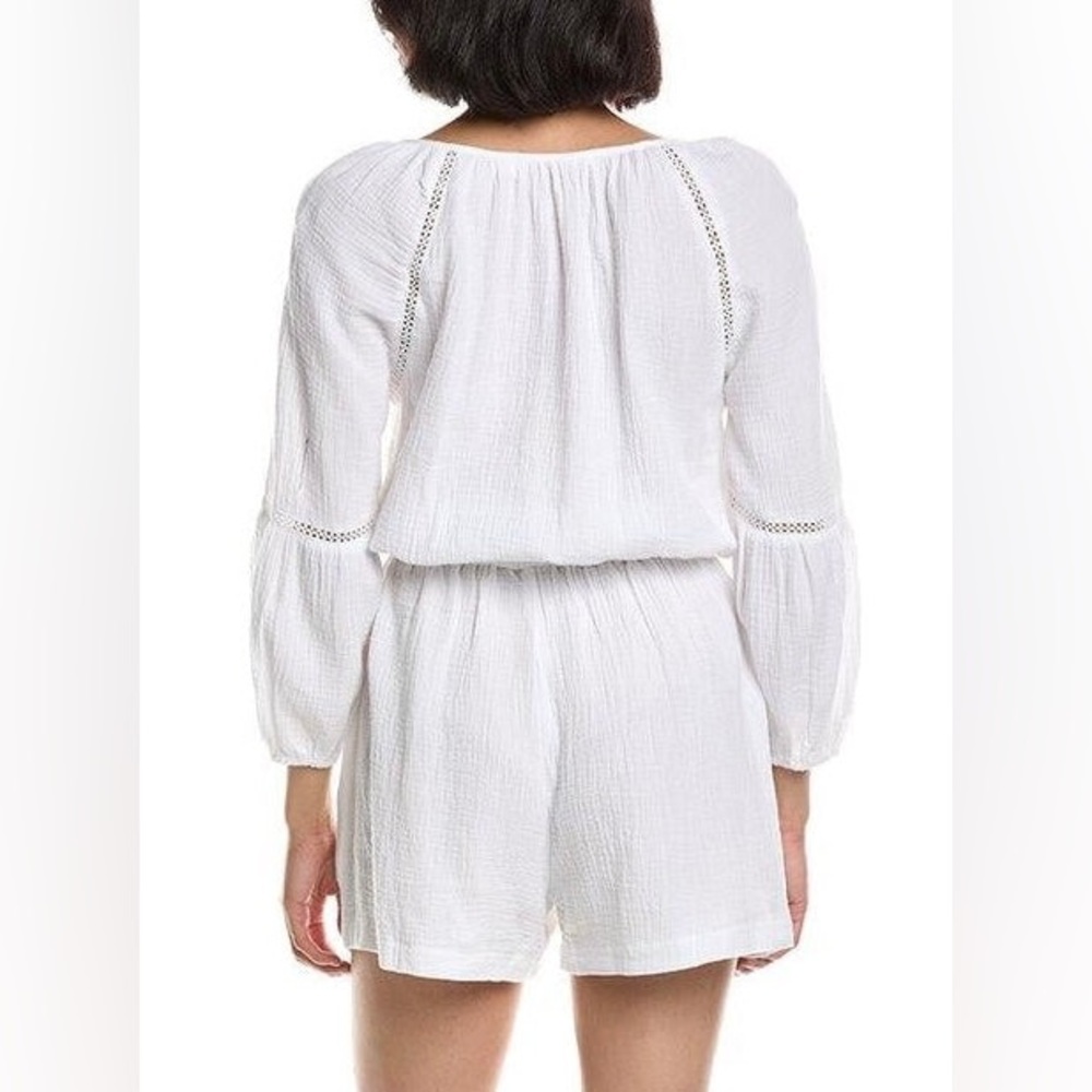 bishop + young 'Playa' White Lightweight‎ Romper - Picture 2 of 10